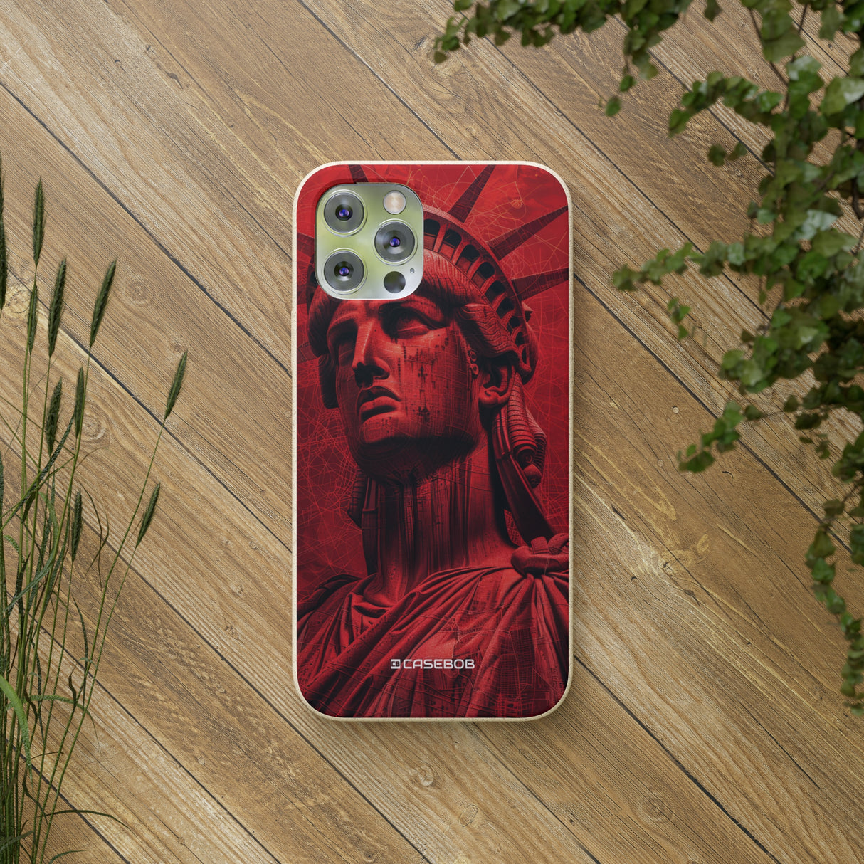 Red Liberty Revolution | Biodegradable Phone Case