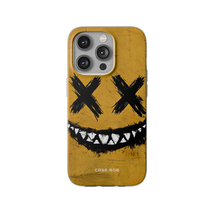 Jagged Smile Yellow iPhone 14 Pro Case - Soft