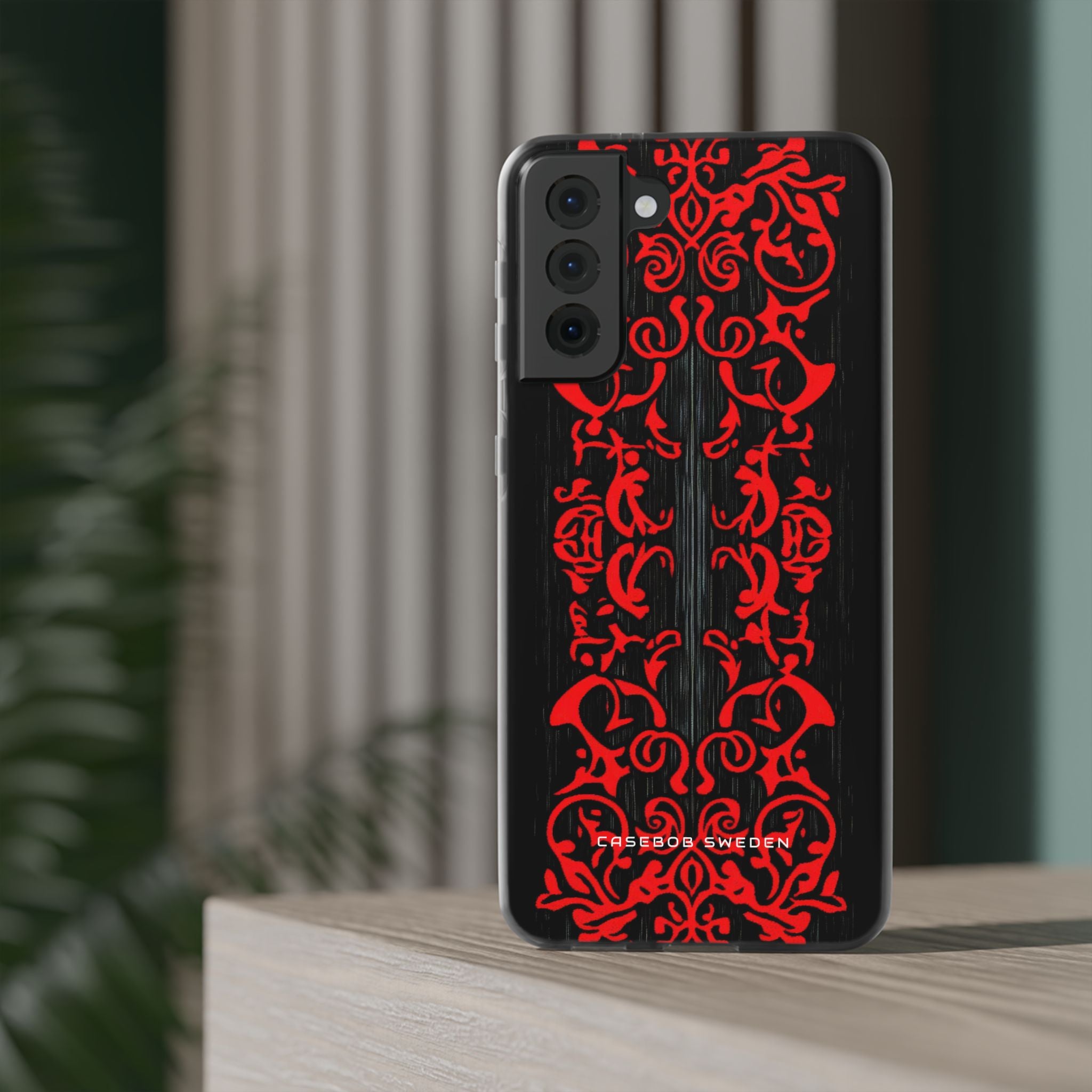 Gothic Crimson Symmetry Samsung S21 - Flexi Phone Case