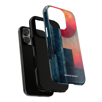 Abstract Geometric Skyline - Tough iPhone 16 Phone Case