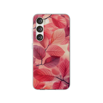 Pink Purple Nature Pattern - Flexi Samsung S23 Phone Case