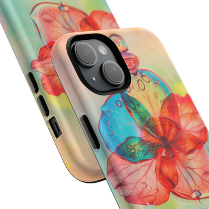 Ethereal Glass Flower iPhone 15 | Tough+ Phone Case