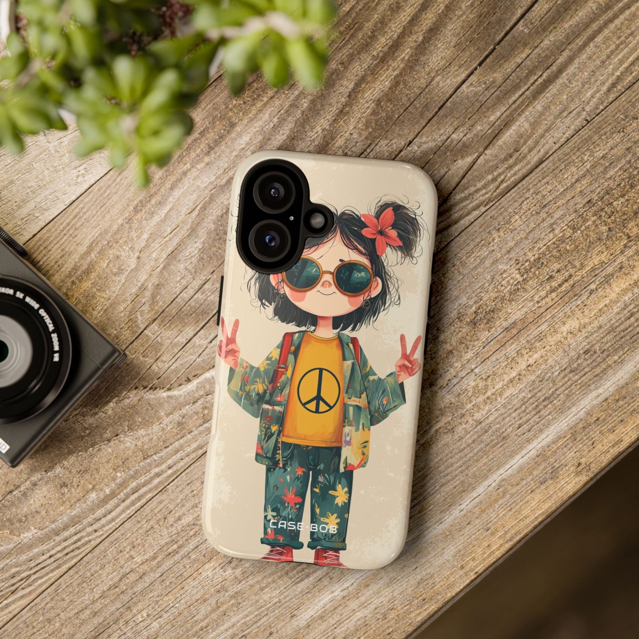 Peace Pigtails iPhone 16 Pro Case - Tough
