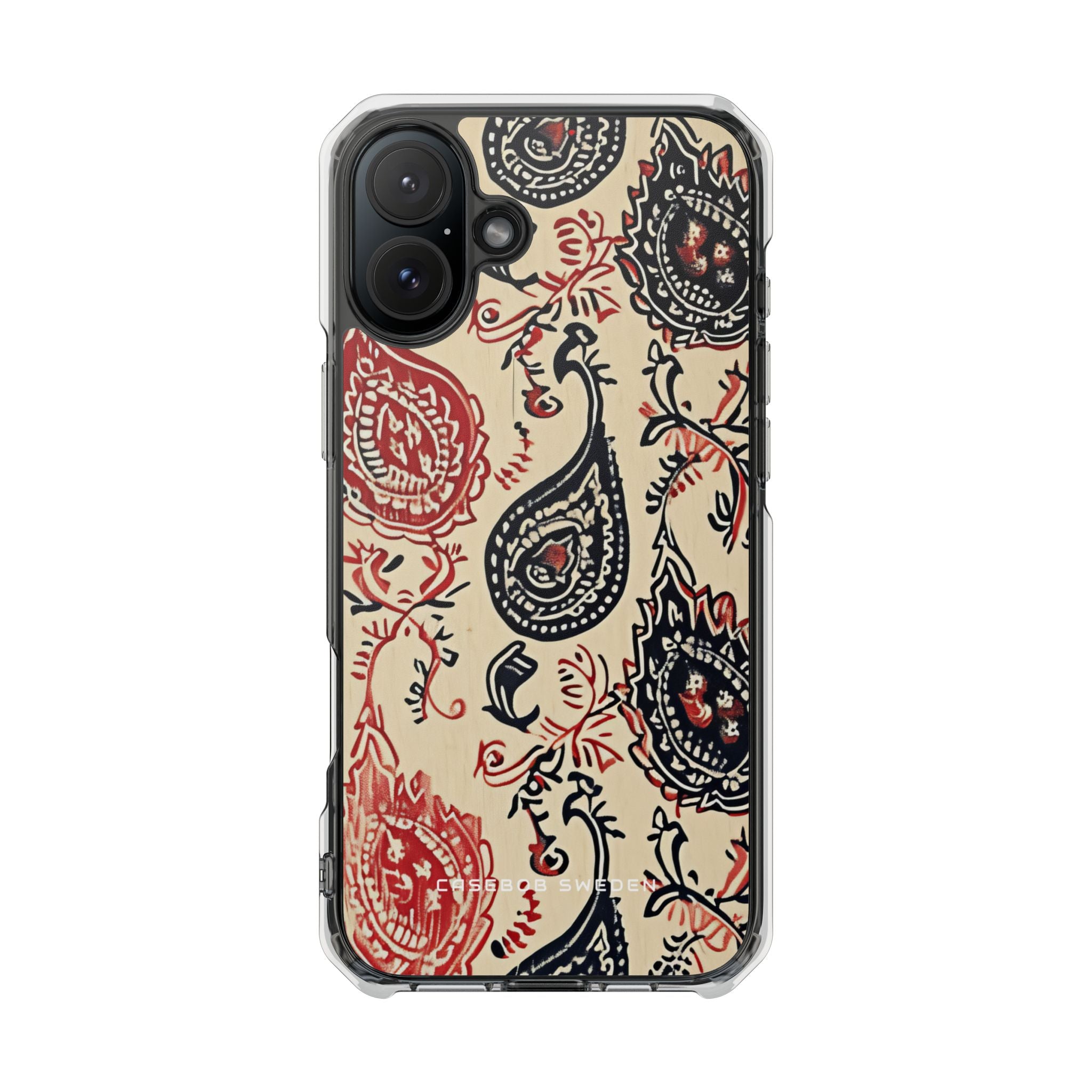 Vintage Paisley Elegance iPhone 16 - Clear Impact Phone Case