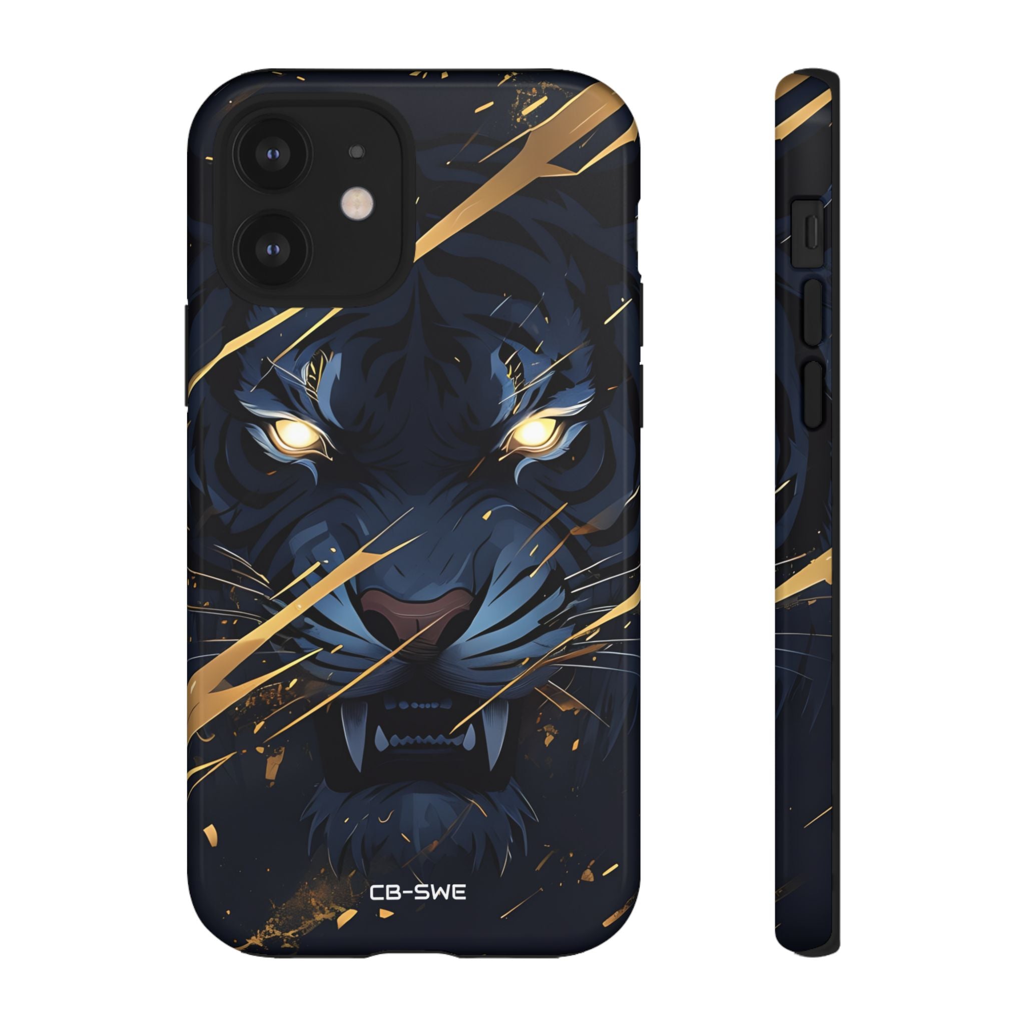 Tiger's Glowing Gaze - iPhone Case
