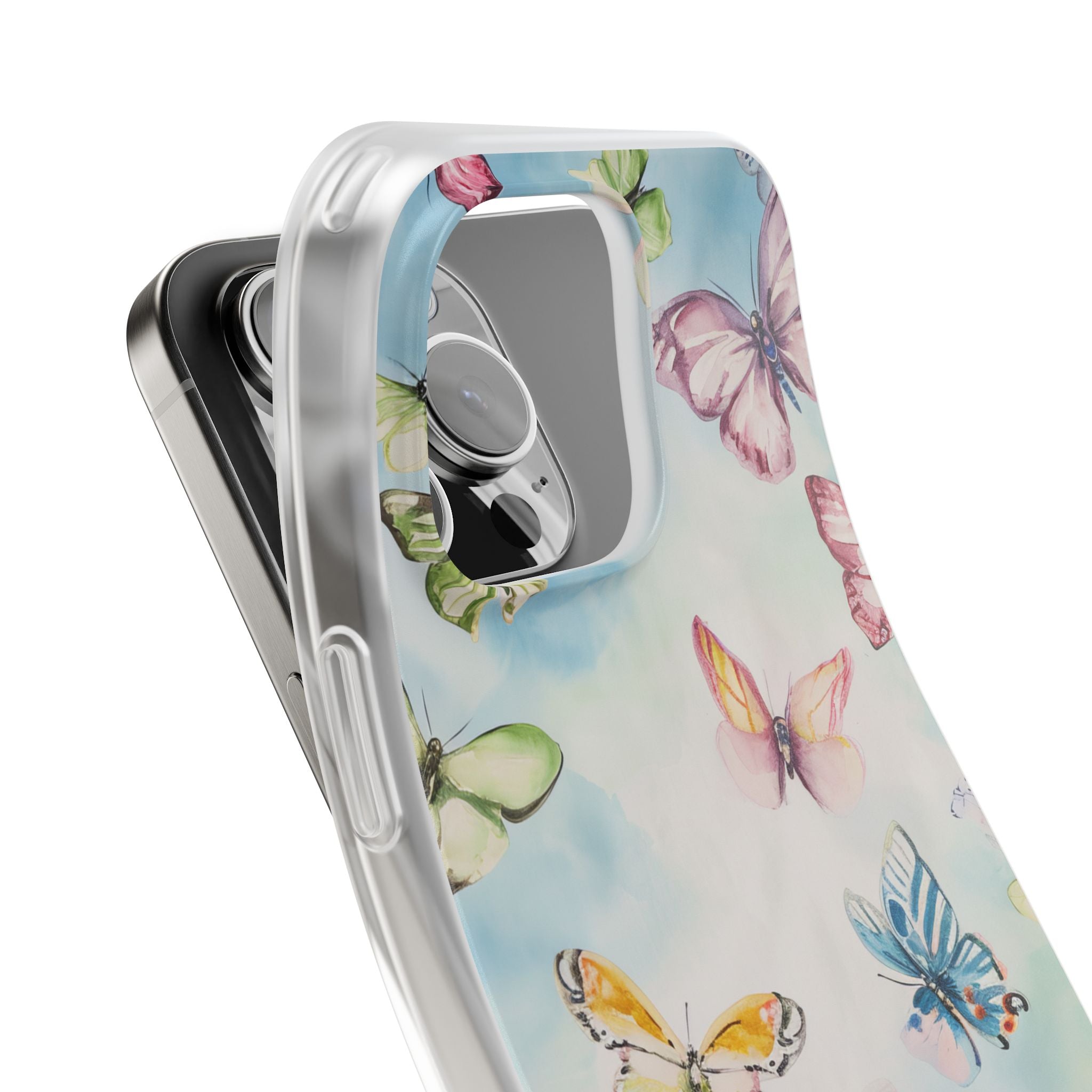 Watercolor Butterfly Bliss - Flexi iPhone 16 Phone Case