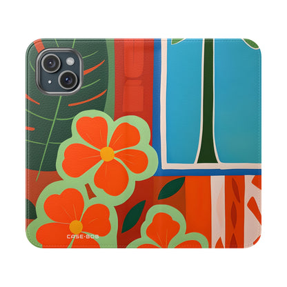 Orange Blossom Mosaic - iPhone 15 Cover - Pung