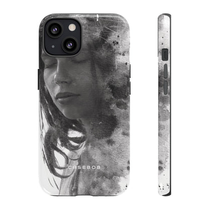 Portrait Lady Phone Case - Protective Phone Case