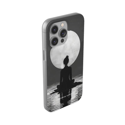 Zen Serenity Moon Reflection iPhone 14 - Flexi Phone Case