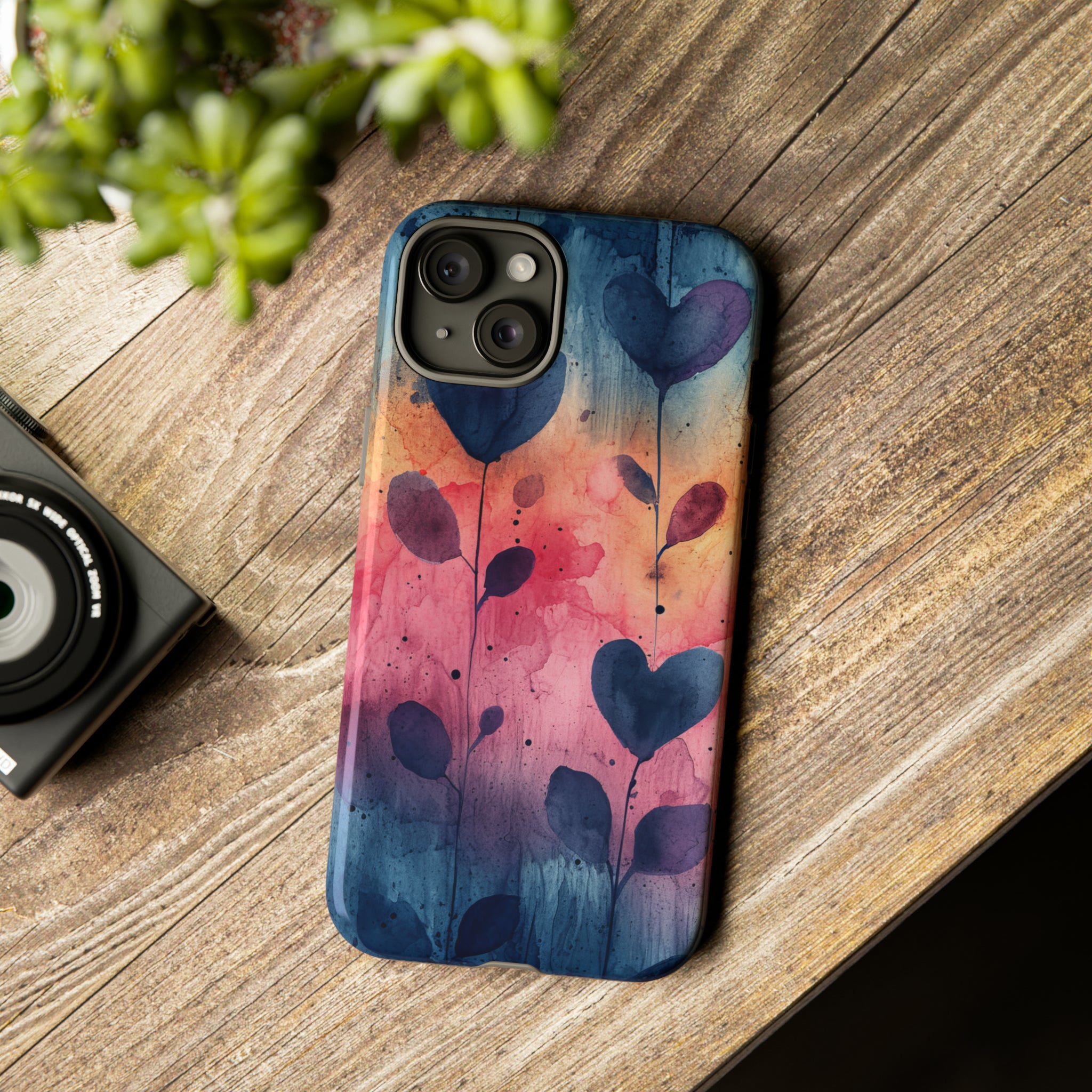 Heartfelt Pastel Mosaic - Protective Phone Case