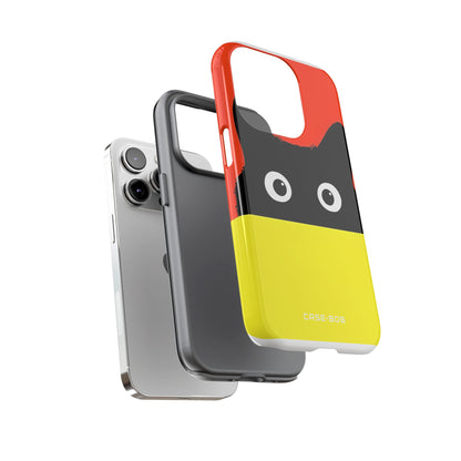 Peekaboo Cat Crimson iPhone 14 Pro Case - Tough