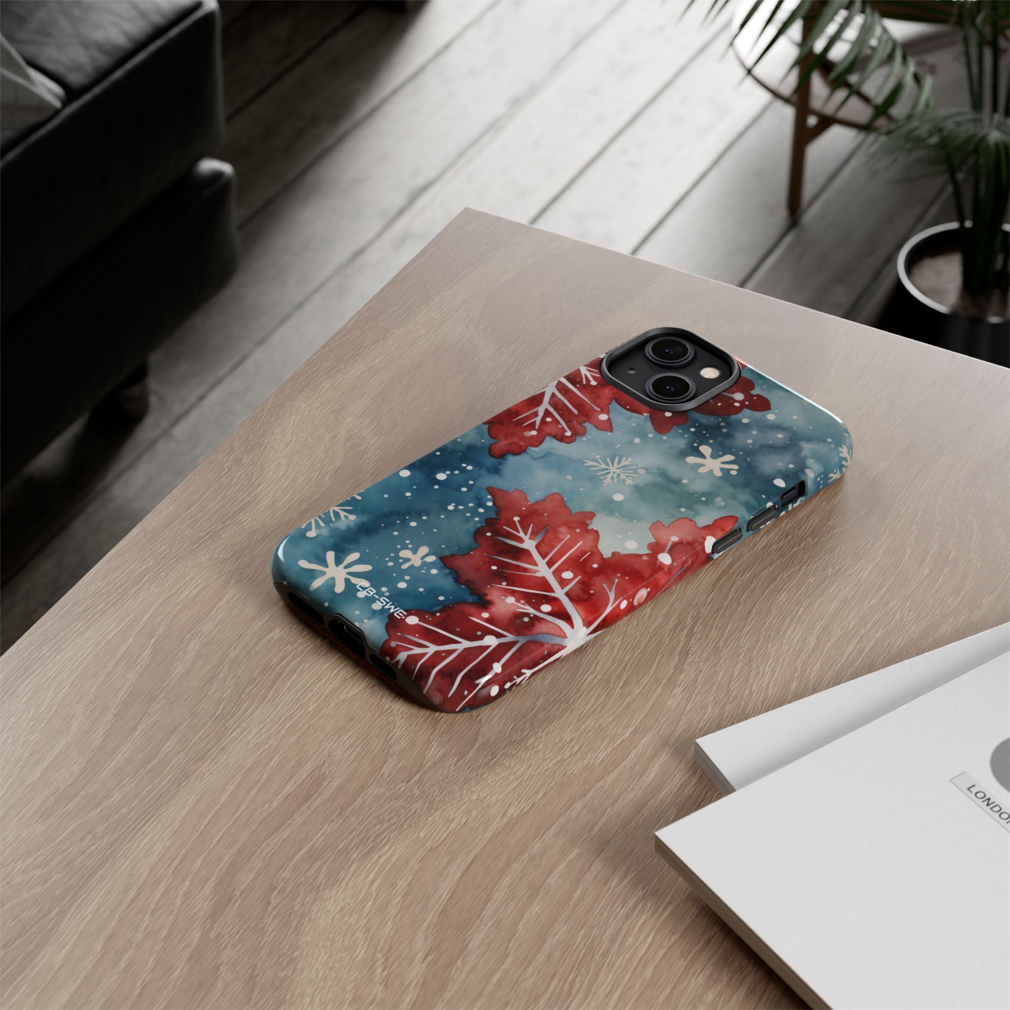 Winter Leaves Dance - iPhone Case