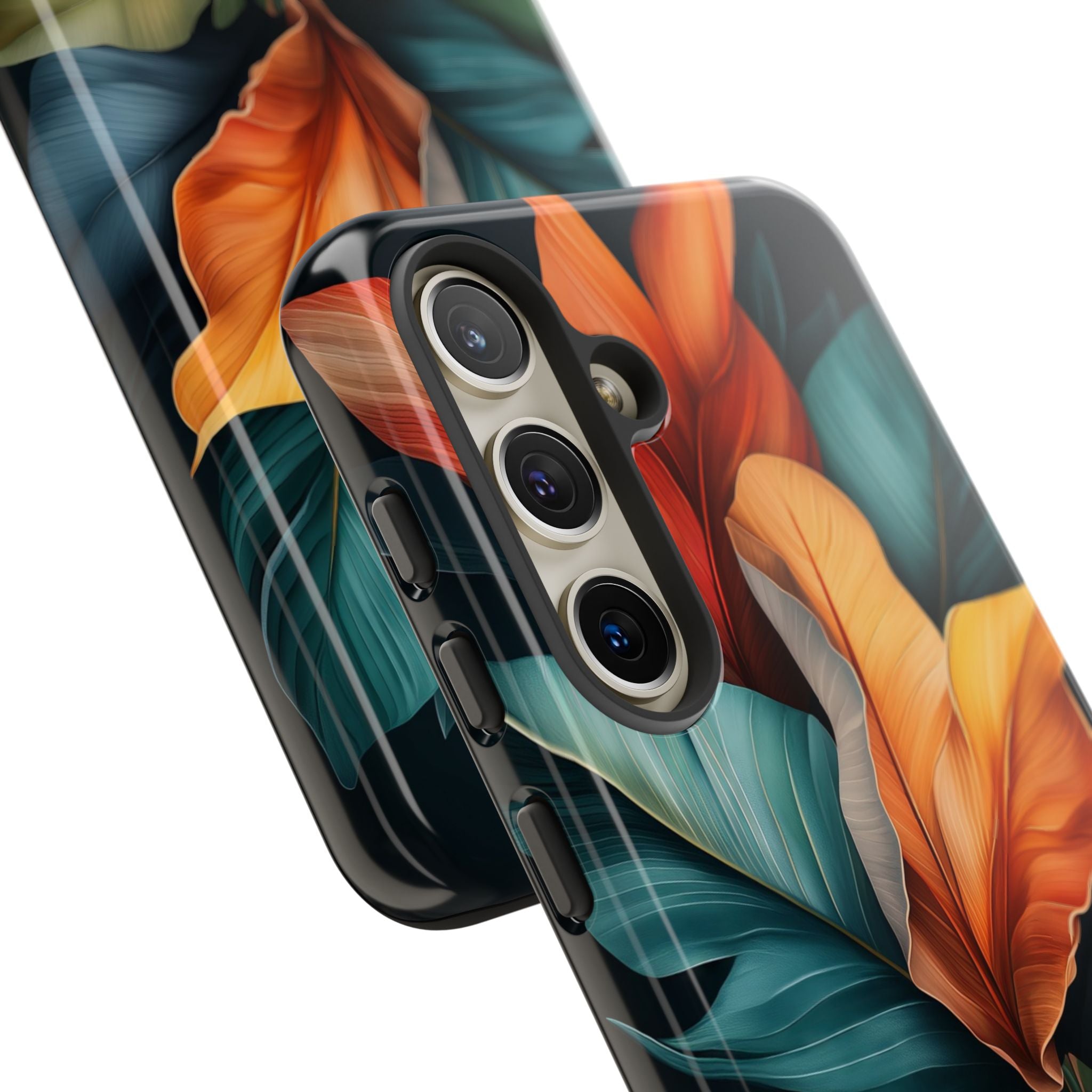 Tropical Leafburst Samsung S24 Case - Tough