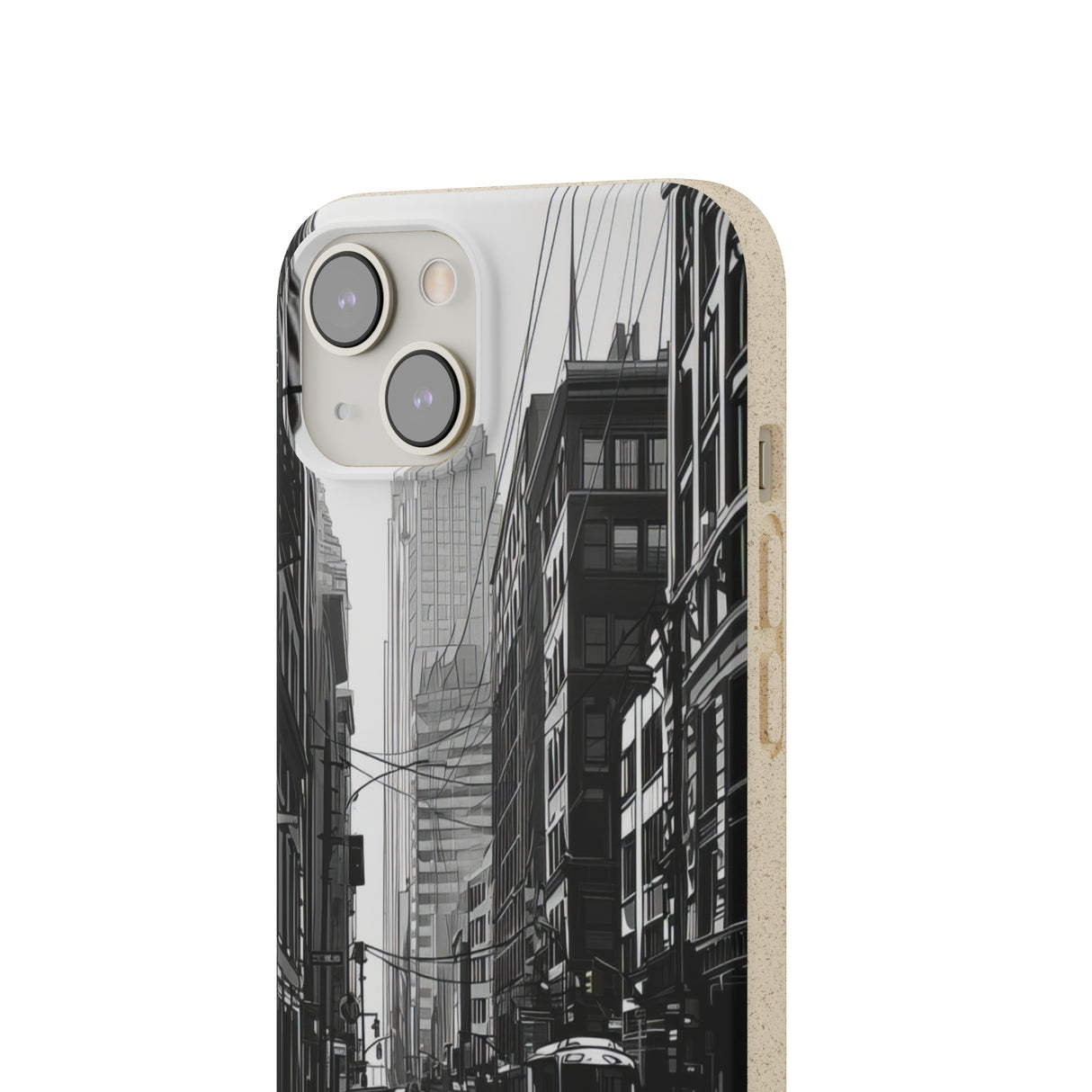 Noir Urban Serenity | Biodegradable Phone Case