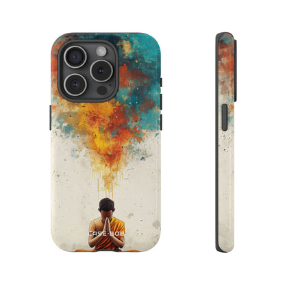 Meditative Glow iPhone 15 Pro Case - Tough