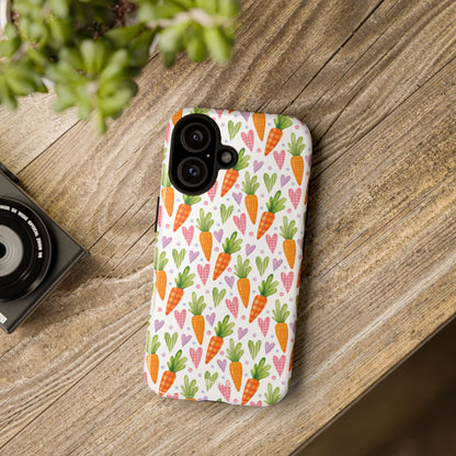 Carrots Embrace Hearts - iPhone Case
