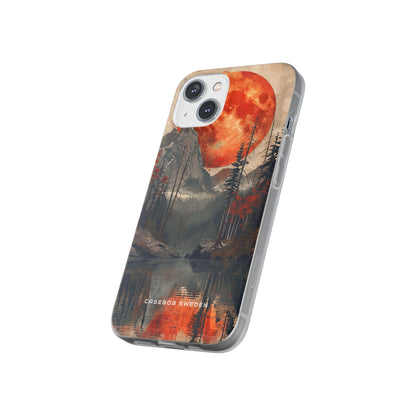 Celestial Glow Over Reflective Landscape iPhone 14 - Flexi Phone Case