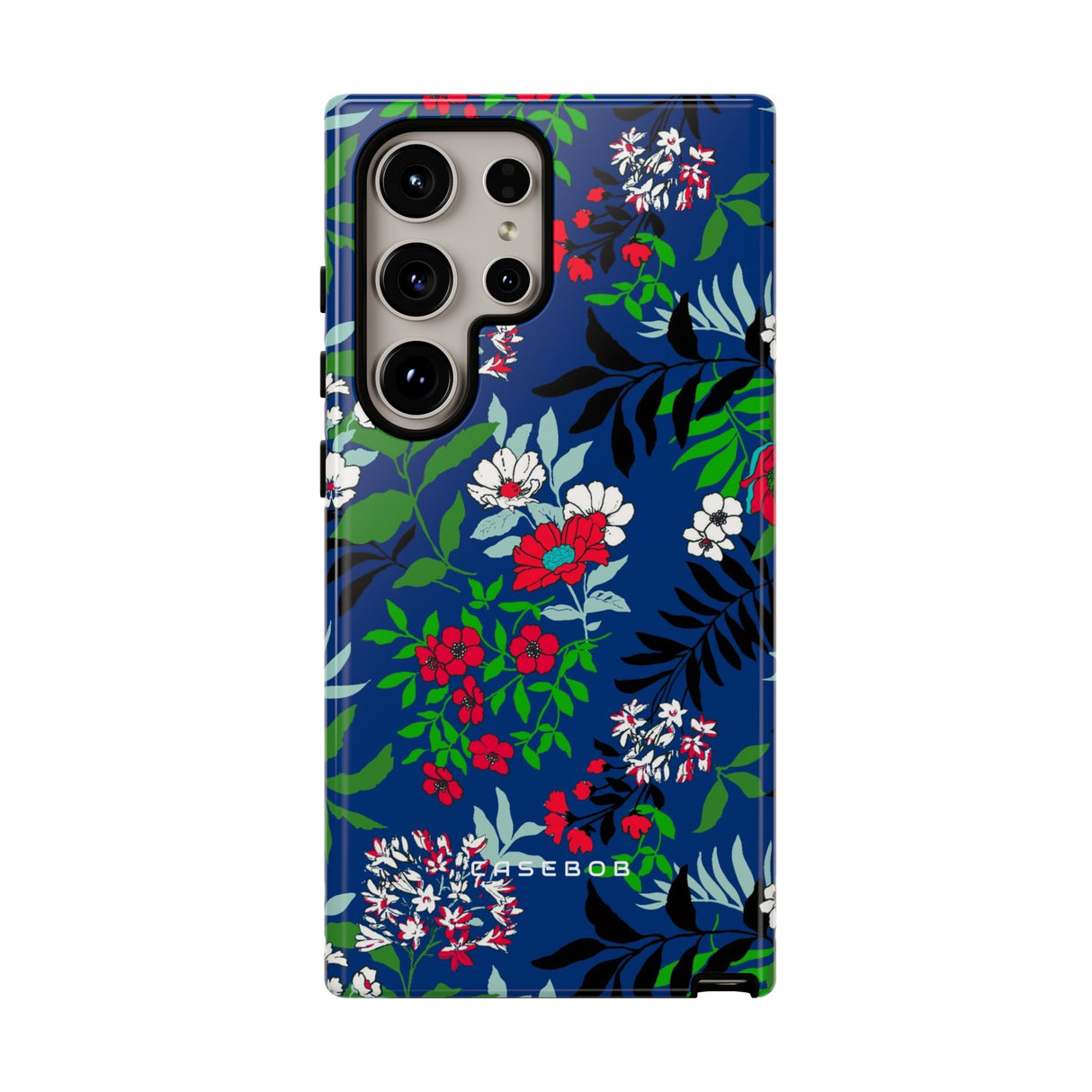 Blue Art Flowerfield - Protective Phone Case