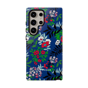 Blue Art Flowerfield - Protective Phone Case