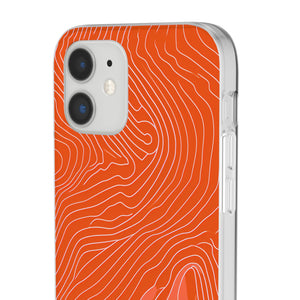 Pantone Tangerine Design | Handyhülle für iPhone (Flexible Hülle)