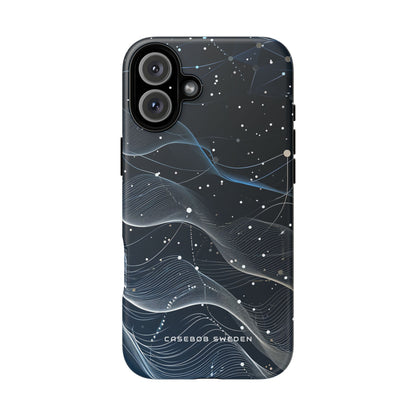 Gradient Neural Waves iPhone 16 - Tough Phone Case