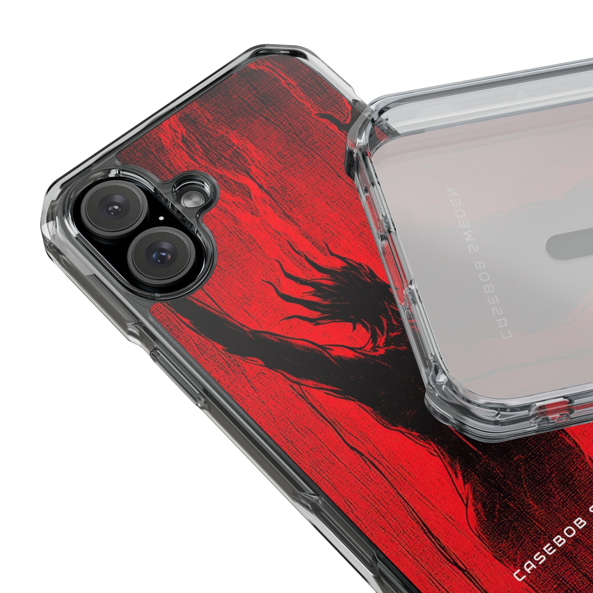 Crimson Despair iPhone 16 - Clear Impact Phone Case