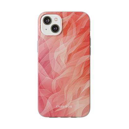 Peach Wave Drift iPhone 14 Plus Case - Soft
