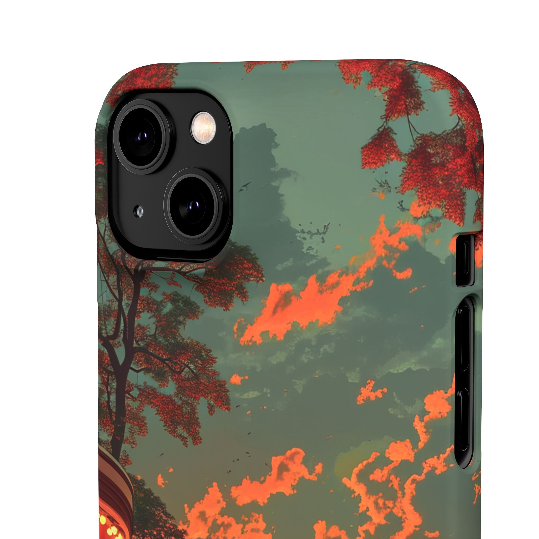 Mid-Century Nostalgia Streetscape iPhone 14 - Slim Phone Case