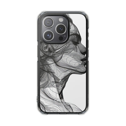 Windswept Woman Lines iPhone 15 - Impact Clear+