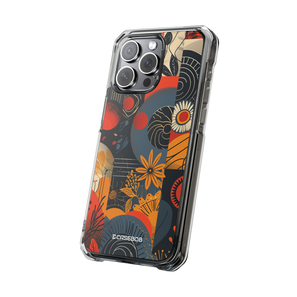 Retro Vibrance - Phone Case for iPhone (Clear Impact - Magnetic)