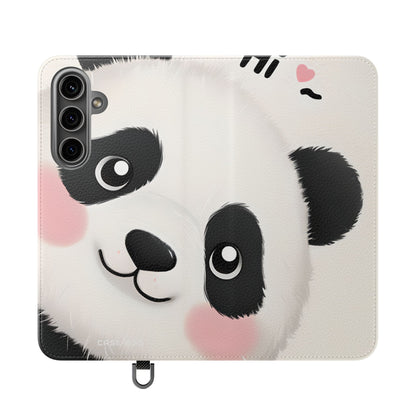 Peeking Panda Blush - Samsung S24 Plus Case - Wallet