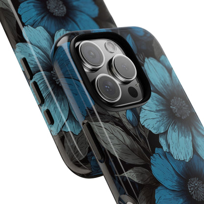 Blue Bloom iPhone 16 Pro Case - Tough