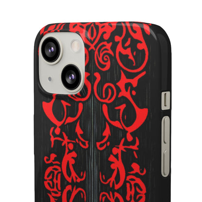 Gothic Crimson Symmetry iPhone 13 - Slim Phone Case