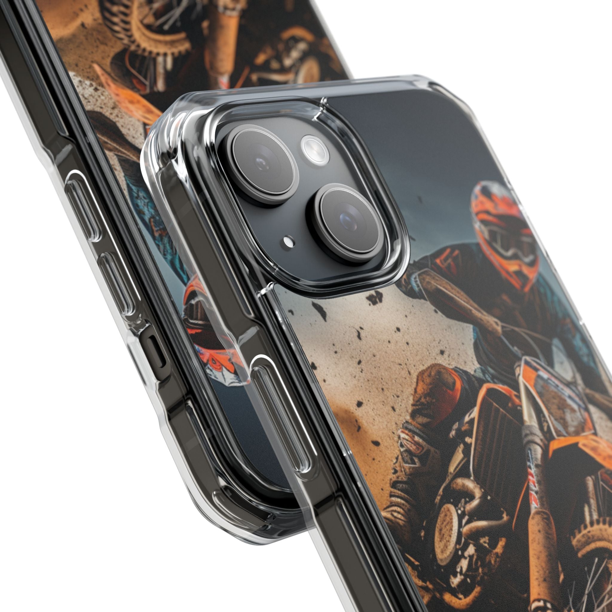 Rider Amidst Desert Fury iPhone Case - Impact