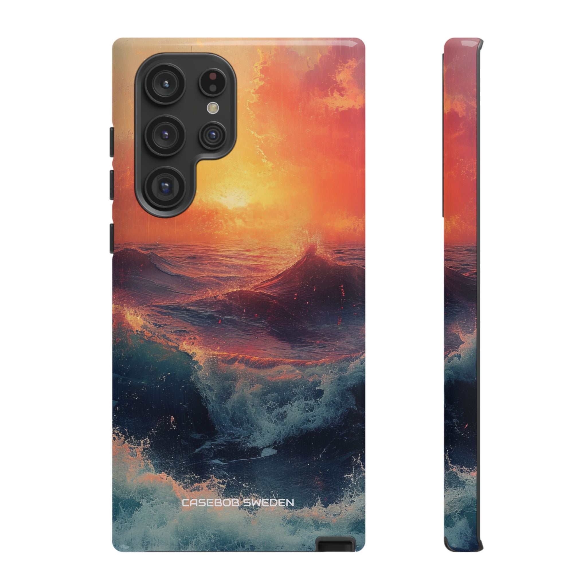 Ocean Sunset Waves - Tough Samsung S22 Phone Case