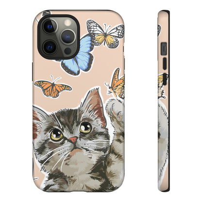 Cute Cat Butterflies - Protective Phone Case