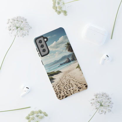 Footprints Trace Sand - Samsung Case