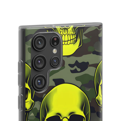 Neon Skull Camo Samsung S22 Ultra Case - Soft