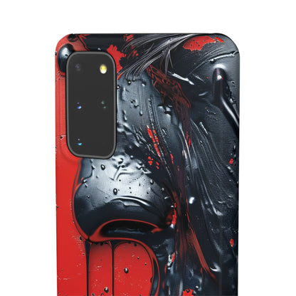 Textured Crimson Bloom Samsung S20 - Slim Phone Case