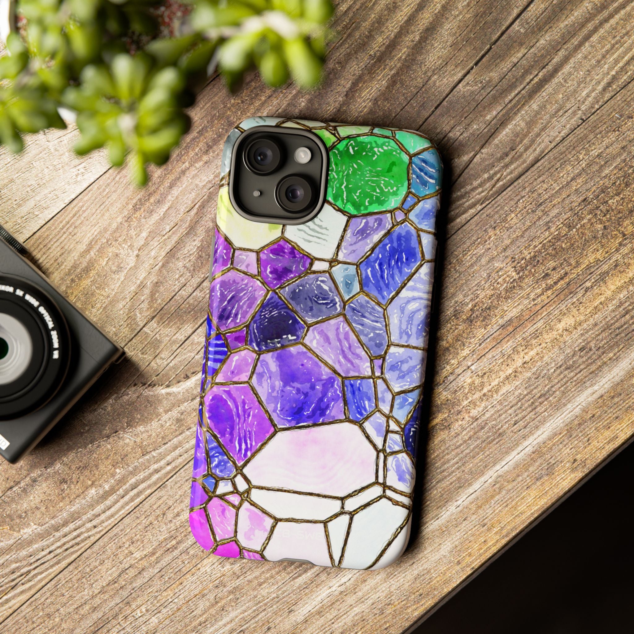 Colorful Glass Mosaic - iPhone Case