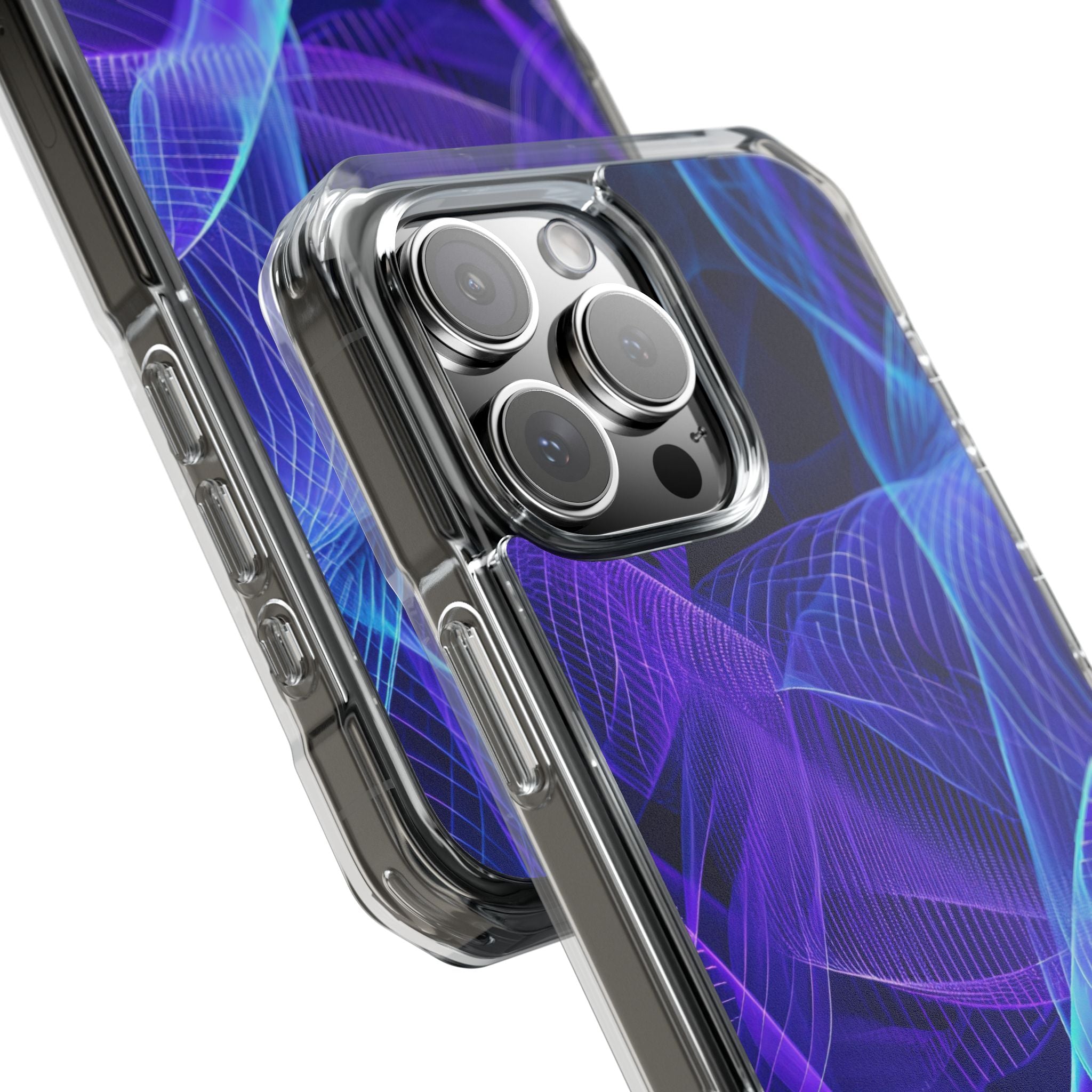 Electric Waveforms iPhone 16 - Impact Clear+