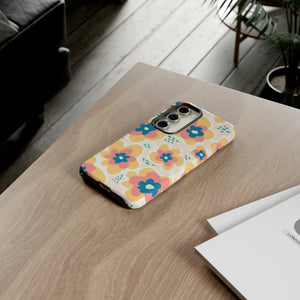 Yellow Happy Flower - Protective Phone Case