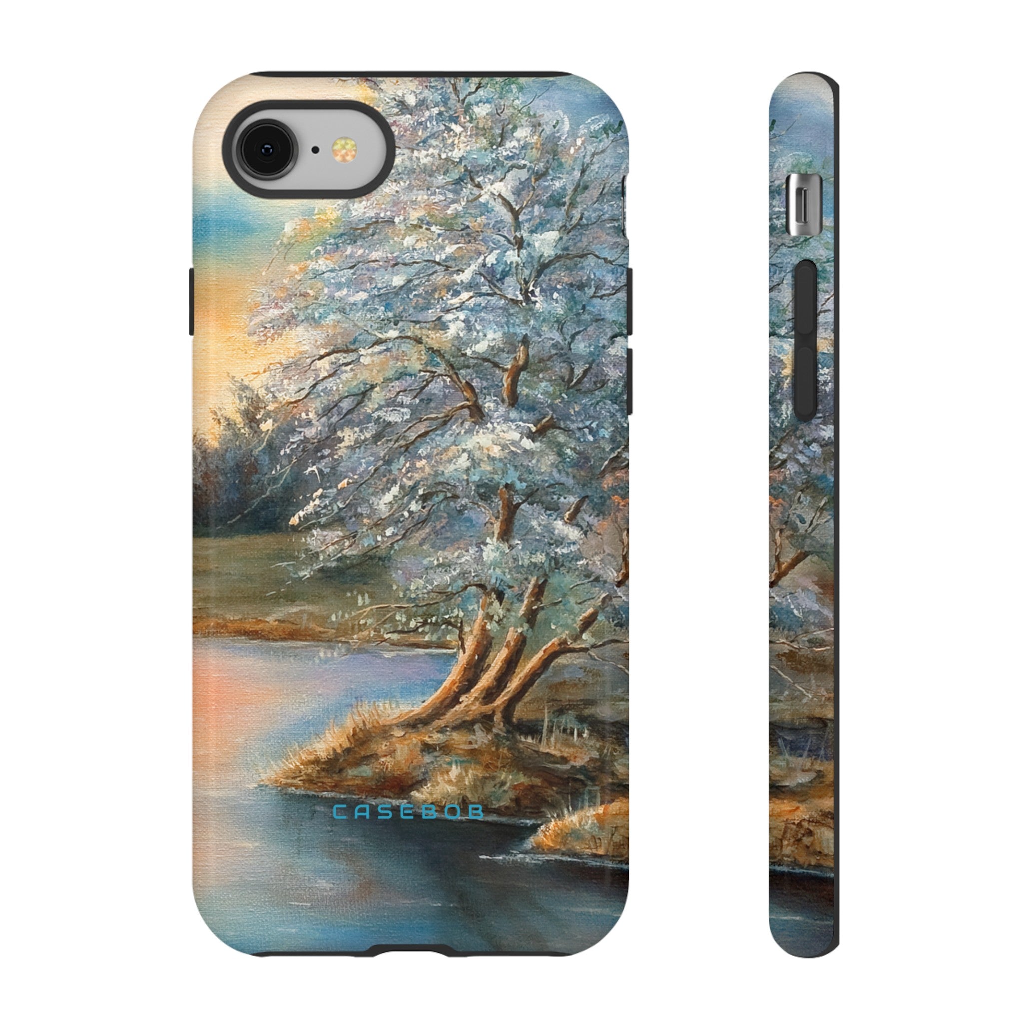 Winterday lake - Protective Phone Case