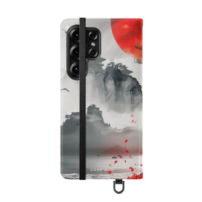 Red Sun Serenity - Samsung S25 Ultra Case - Wallet