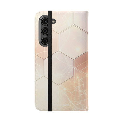 Hexagon Glow - Samsung S23+ Case - Wallet