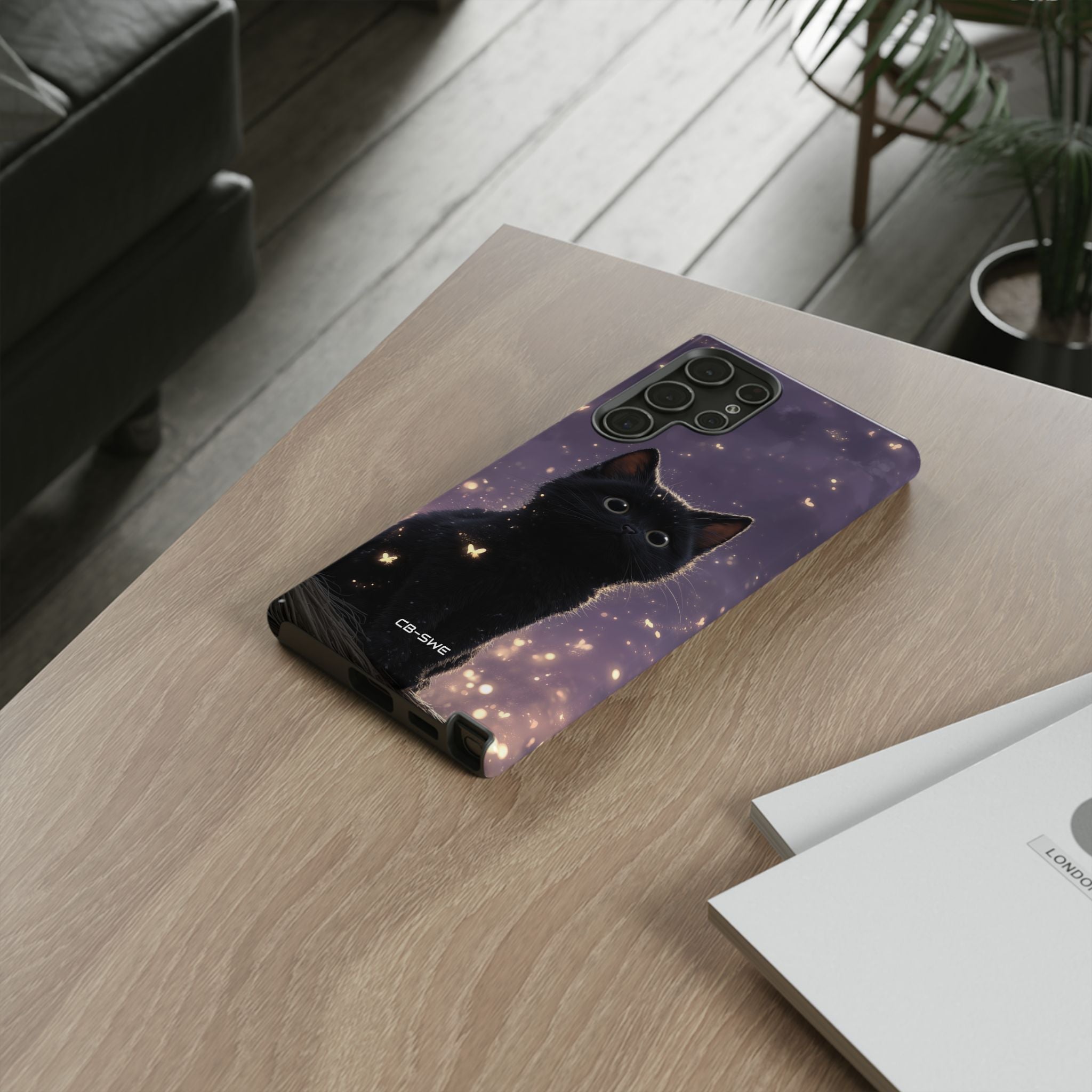 Whimsical Cat Soars - Samsung Case