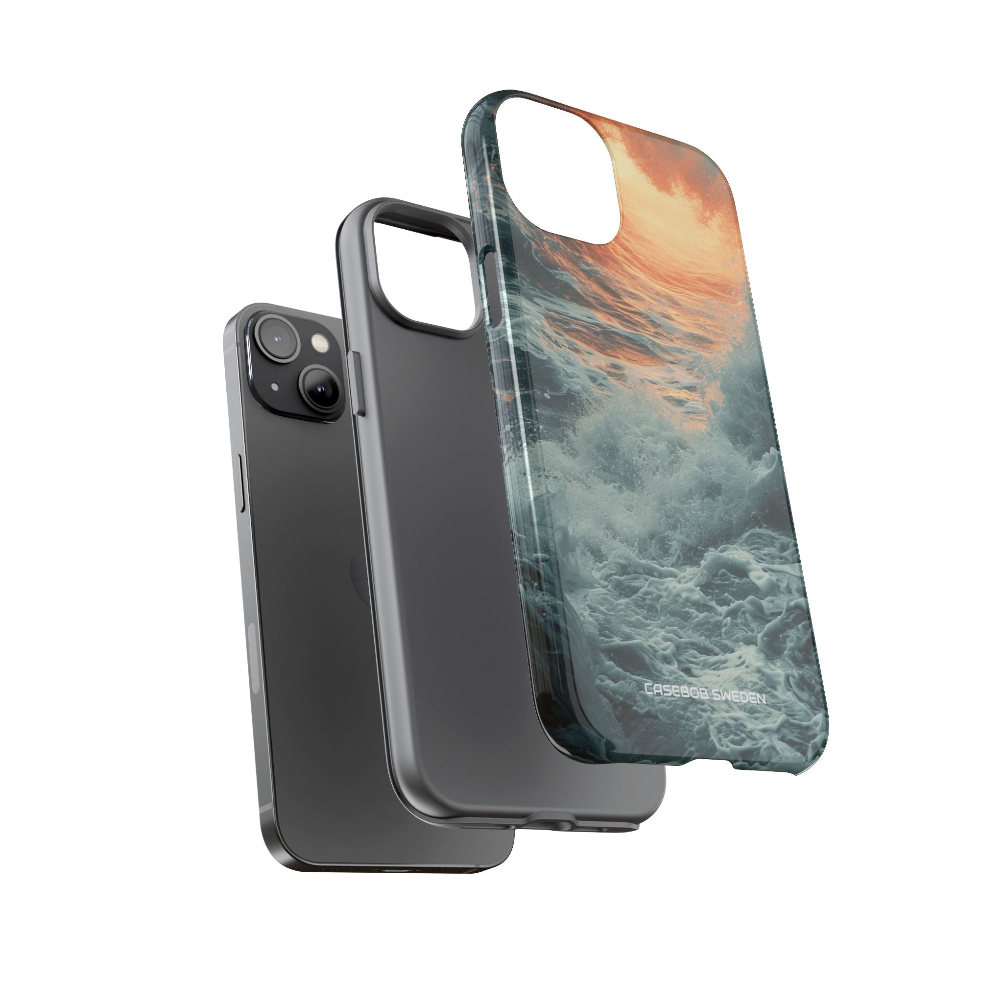 Fiery Wave Power - Tough iPhone 14 Phone Case