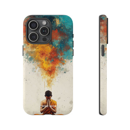 Meditative Glow iPhone 15 Pro Max Case - Tough