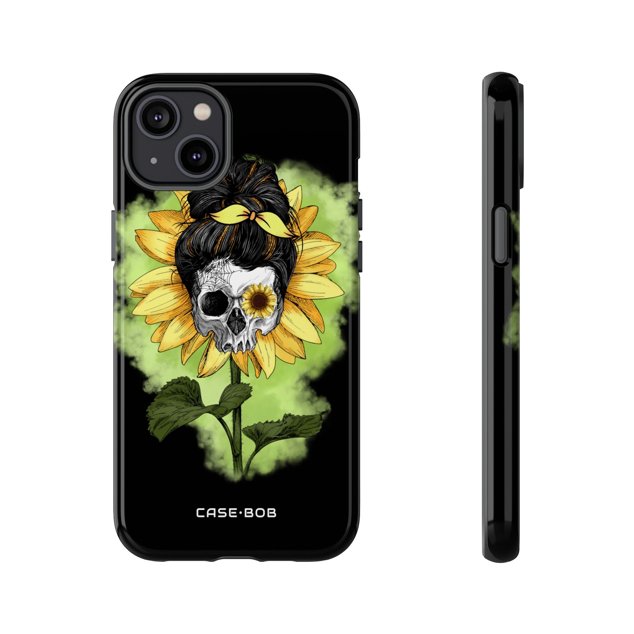 Sunflower Skull iPhone 14 Plus Case - Tough