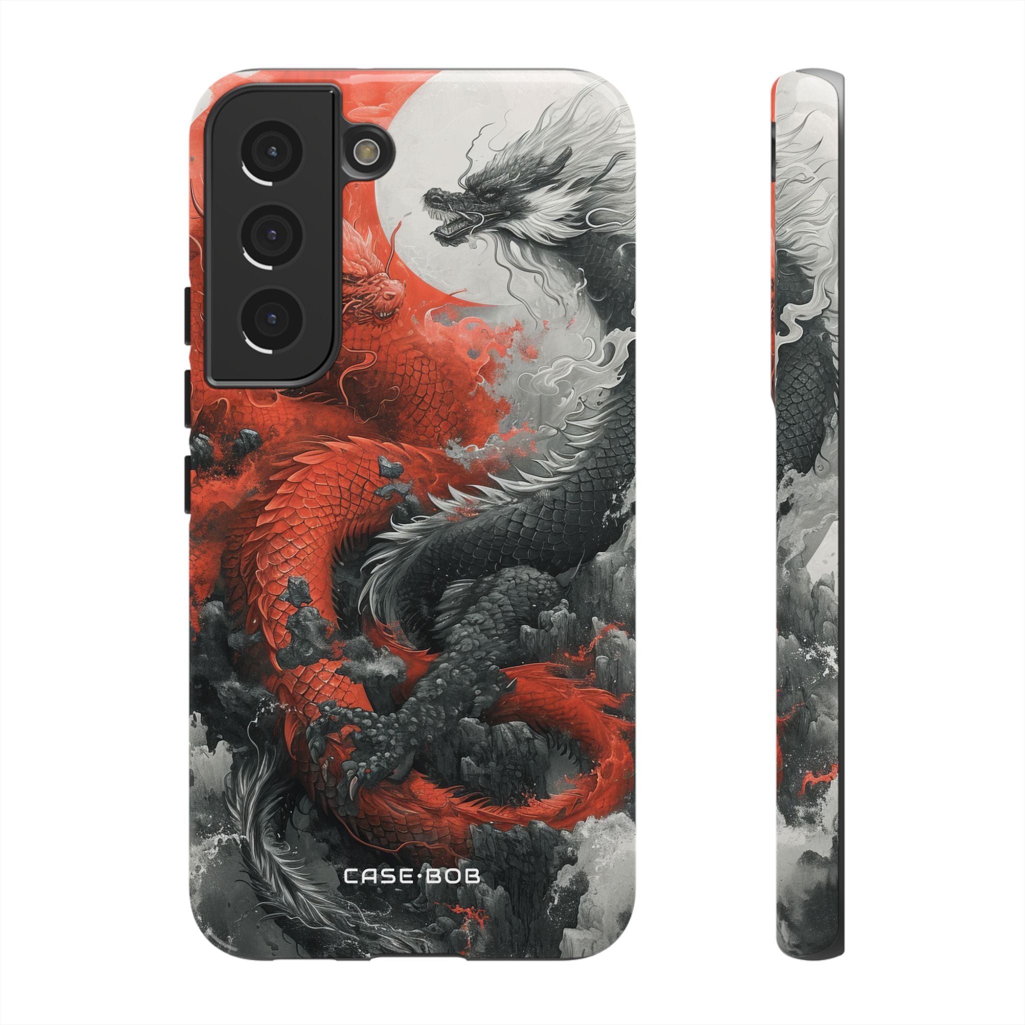 Twin Dragons Crimson Samsung S22 Case - Tough